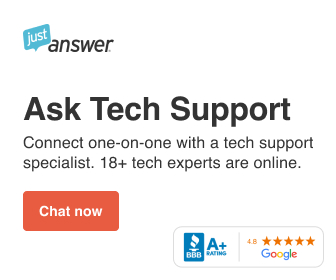 JustAnswer Experts - Get Tech Support
